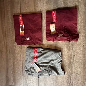 Eddie Bauer Men's Burgundy and Gray XL LONG SLEEVE  buy 1 get 2 FREE